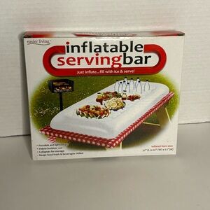Inflatable Serving Bar Salad Buffet 52 X 25 X 5.5 inch Inflate Fill w Ice Serve